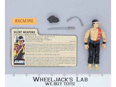 Quick Kick V1 100% Complete G.I. Joe 1985 Hasbro Vintage Action Figure
