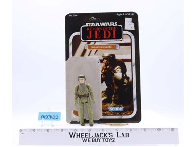 Rebel Commando 100% Complete 65 Back ROTJ Star Wars Kenner 1983 NO REPRO