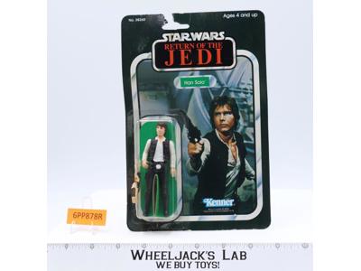 Han Solo Big Head 65 Back-B Star Wars 1983 Kenner Action Figure NEW MOSC SEALED