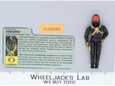 Star-Viper V1 100% Complete 1988 G.I. Joe Hasbro Vintage Action Figure