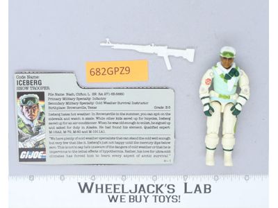 Iceberg V1 100% Complete G.I. Joe 1986 Hasbro Vintage Action Figure