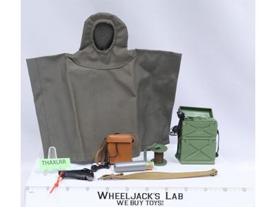 Command Post Poncho Set Complete G.I. Joe 1964 Hasbro Vintage 12" Accessories