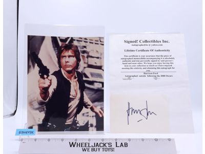 Han Solo Star Wars Harrison Ford AUTOGRAPHED 8x10 Picture W/COA