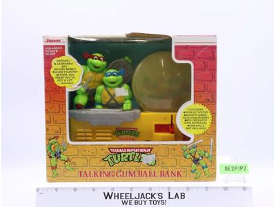 Talking Gumball Bank Teenage Mutant Ninja Turtles TMNT 1988 Janex NEW MISB