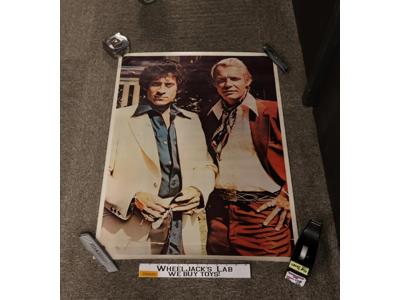 Starsky & Hutch Poster 29" X 22" 1970's Spelling-Goldberg Bi-Rite Original