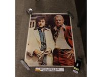 Starsky & Hutch Poster 29" X 22" 1970's Spelling-Goldberg Bi-Rite Original