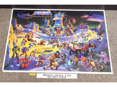 He-Man Large Poster 32 x 23 Masters of the Universe MOTU 1986 Eternia
