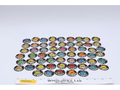 Lot of 59 Buttons 1960-70s Hot Wheels Mattel Vintage Redline