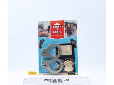 Starsky & Hutch Handcuffs & Wallet Set 1976 Fleetwood Toys Badge NEW MOSC