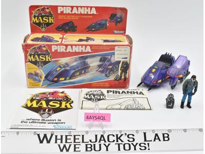 Piranha Sly Rax 100% Complete W/Box M.A.S.K. Kenner 1985 Action Figure