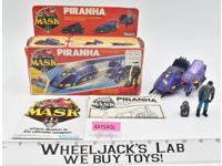 Piranha Sly Rax 100% Complete W/Box M.A.S.K. Kenner 1985 Action Figure