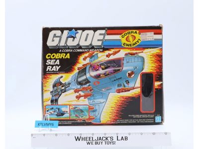 Sea Ray W/Sea Slug 100% Complete W/Box GI Joe 1987 Action Figure Vehicle