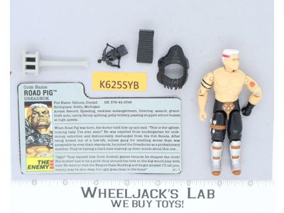 Road Pig V1 100% Complete G.I. Joe 1988 Hasbro Vintage Action Figure