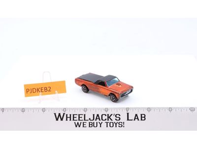 Custom Fleetside Orange Hot Wheels Mattel Vintage 1968 Redline RL