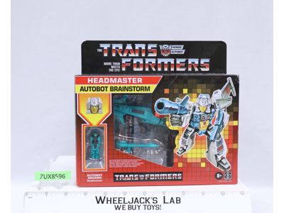 Brainstorm Headmaster 100% Complete Transformers Reissue 2020 Hasbro Figure