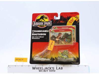 Tyrannosaurus & Dimetrodon Jurassic Park Die-Cast Dinosaurs Kenner NEW SEALED