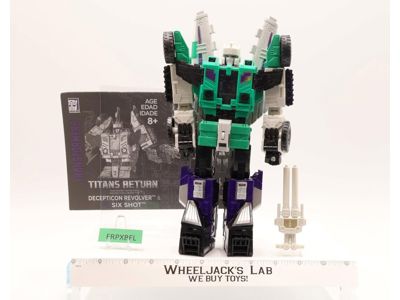 Sixshot 100% Complete Transformers Titans Return 2016 Hasbro Action Figure