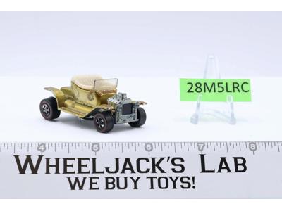 Hot Heap Spectraflame Gold 1968 Hot Wheels Mattel Vintage Redline RL Tan Int