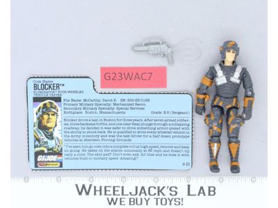 Blocker V1 G.I. Joe 1987 Hasbro Vintage Action Figure