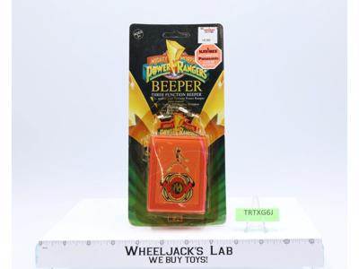 Beeper Three Function Mighty Morphins Power Rangers 1993 NEW MOSC Pink