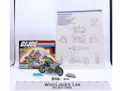 Silver Mirage 100% Complete G.I. Joe 1985 Hasbro Vintage Action Figure Vehicle