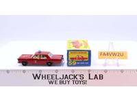 Fire Chief Car 59 Lesney Matchbox Series Made In England With Driver