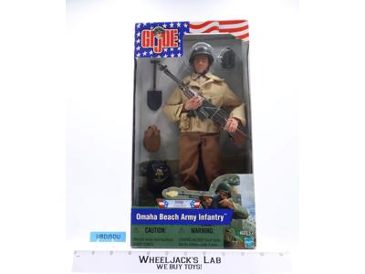 Omaha Beach Army Infantry GI Joe 12" MISB Hasbro 2001 Action Figure