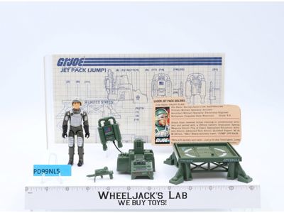 Jump Jet Pack W/Grand Slam 100% Complete G.I. Joe Hasbro 1983 Action Figure
