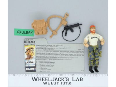 Outback V1 100% Complete G.I. Joe 1987 Hasbro Vintage Action Figure