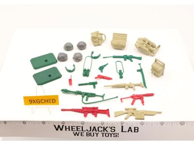 Lot Battle Gear Accessory 3 Set 4 Complete 1985 Weapons G.I. Joe Vintage