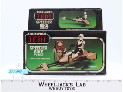 Speeder Bike 100% Complete W/Box Star Wars ROTJ Kenner 1983 Vehicle