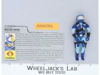 Motor Viper V1 100% Complete G.I. Joe 1986 Hasbro Vintage Action Figure