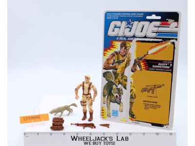 Dusty & Sandstorm Desert Trooper 100% Complete W/ Card 1991 G.I. Joe Vintage