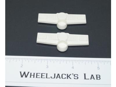 Ultra Magnus 2x White Trailer Connector Tabs Clips 1986 Vintage G1 Transformers