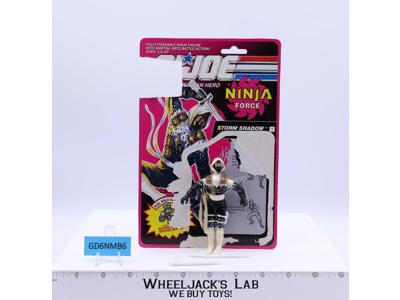 Storm Shadow V3 100% Complete W/Cardback 1991 GI Joe ARAH Vintage Action Figure