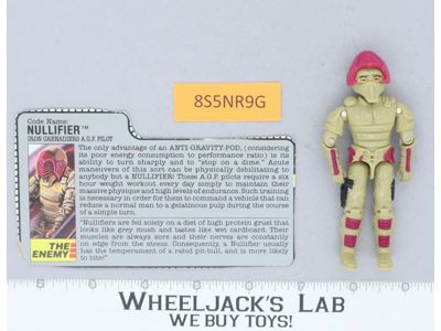 Nullifier V1 100% Complete G.I. Joe 1988 Hasbro Vintage Action Figure