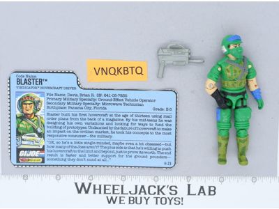 Blaster V1 100% Complete 1987 G.I. Joe Hasbro Vintage Action Figure