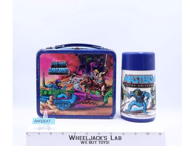 He-Man Masters of the Universe MOTU Aladdin 1983 Lunch Box W/ Thermos Mug
