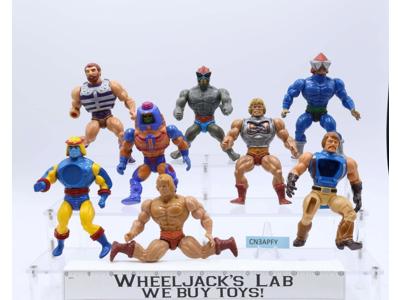 Lot of 8 He-Man Masters Of The Universe MOTU Vintage 1980's Mattel Figures