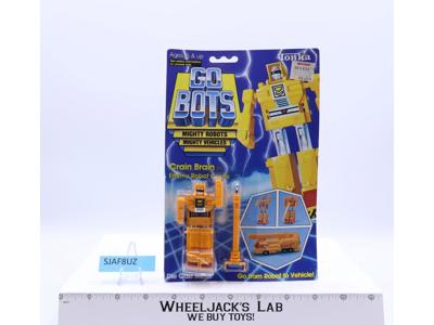 Crain Brain Crane Mighty Robots 1984 Tonka Gobots Vintage Figure NEW MOSC