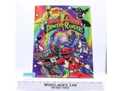 Mighty Morphin Power Rangers 3-Rin Binder School Folder 1993 Saban
