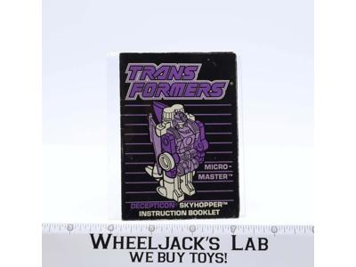 Skyhopper Instructions Manual Booklet 1988 Hasbro G1 Transformers