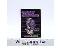Skyhopper Instructions Manual Booklet 1988 Hasbro G1 Transformers