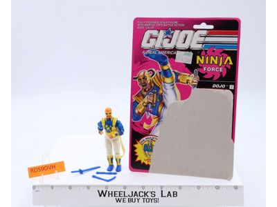 Dojo V1 100% Complete W/ Cardback 1992 G.I. Joe Hasbro Vintage Action Figure