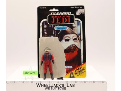 Nien Nunb 100% Complete 65 Back-C Star Wars ROTJ 1983 Kenner Figure NO REPRO
