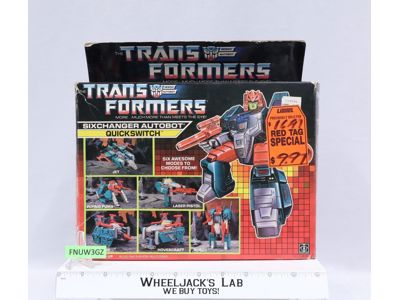 Quickswitch 100% Complete W/Box 1988 G1 Transformers Vintage Action Figure