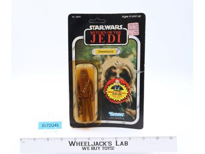 Chewbacca 77 Back-B Star Wars ROTJ 1983 Kenner Action Figure NEW MOSC SEALED