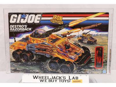 Destro's Razorback AFA GRADED 80 80/85/85 GI Joe 1989 Hasbro Vehicle NEW SEALED