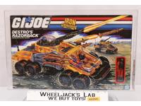 Destro's Razorback AFA GRADED 80 80/85/85 GI Joe 1989 Hasbro Vehicle NEW SEALED