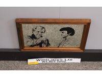Starsky & Hutch Mirror Framed Portrait 9.5" X 13.5" 1970's Vintage David Soul